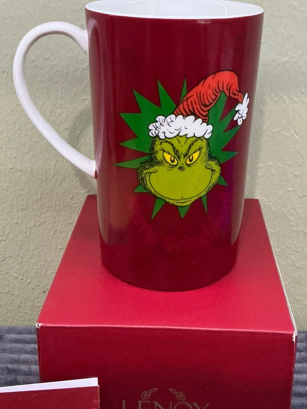 NEW in Box Lenox Merry Grinchmas Magic Mug Heat Sensitive Color Changing